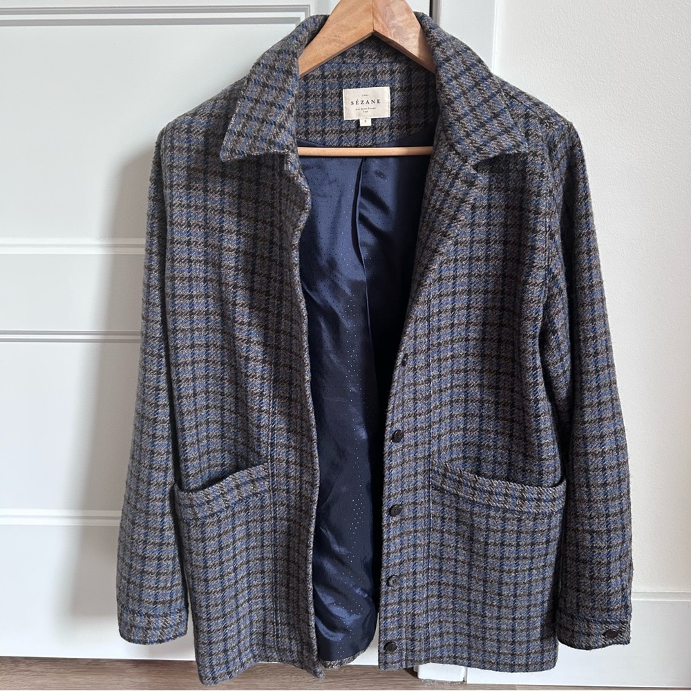 🇫🇷 Sézane Will Jacket Edinburgh Tile - image 4